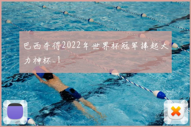 巴西夺得2022年世界杯冠军捧起大力神杯_1